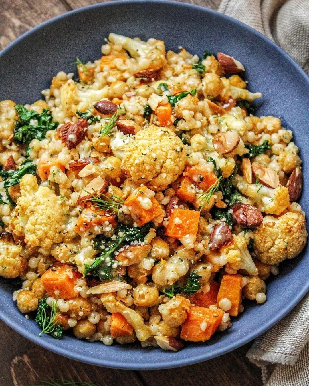 Chickpea Sweet Potato Kale Nourish Bowl