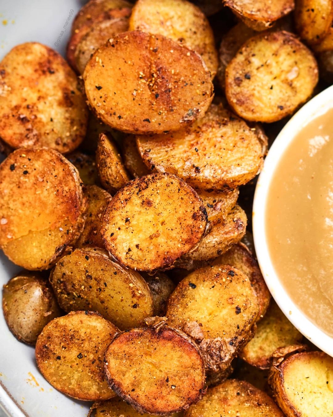 Fried Potatoes with Apple Puree