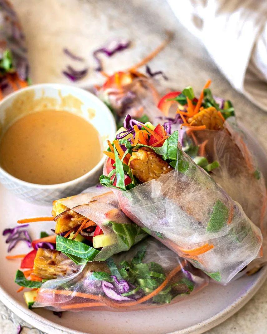 Refreshing Vegan Summer Spring Rolls