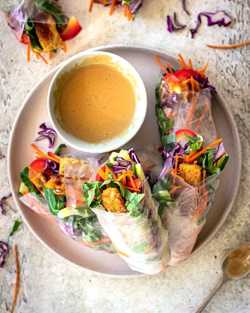 Refreshing Vegan Summer Spring Rolls