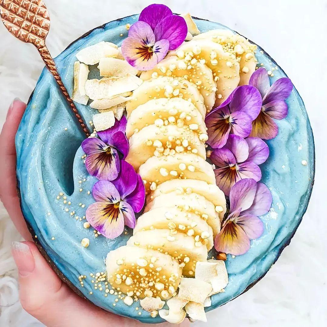 Pastel Blue Nice Cream Smoothie Bowl