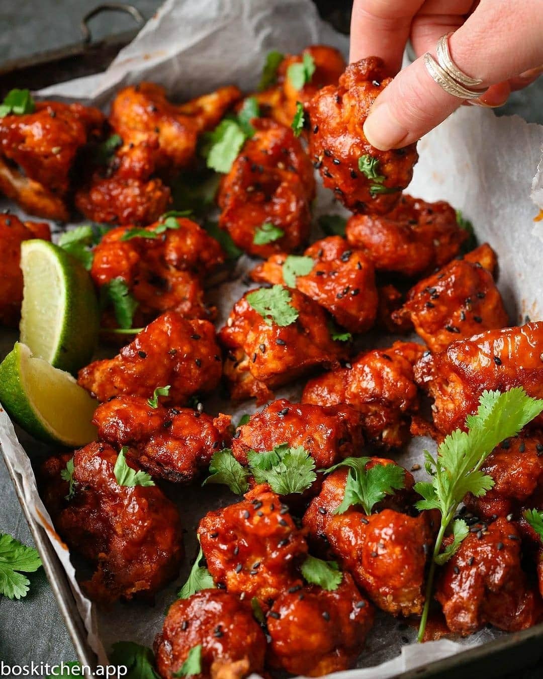 Red Hot Crispy Bbq Cauliflower Bites