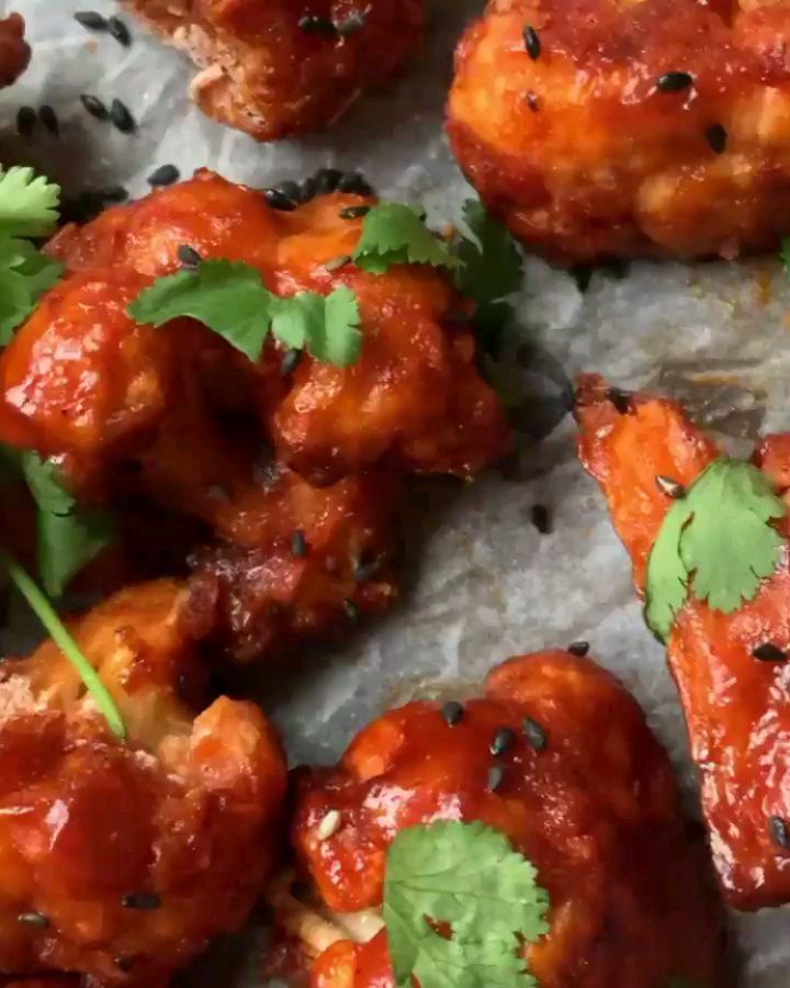 Red Hot Crispy Bbq Cauliflower Bites