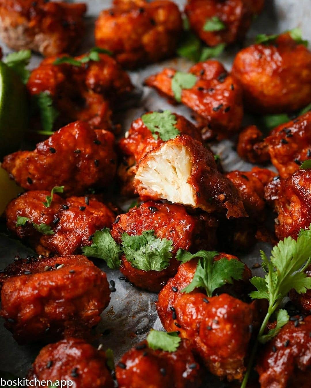 Red Hot Crispy Bbq Cauliflower Bites