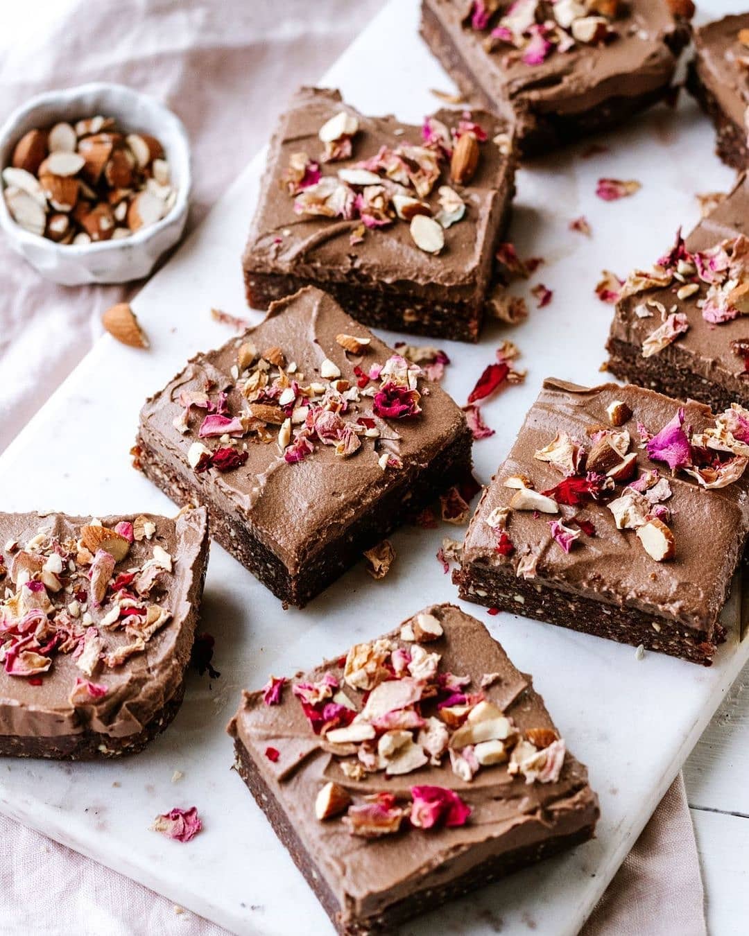 Raw Chocolate Brownies with Ganache