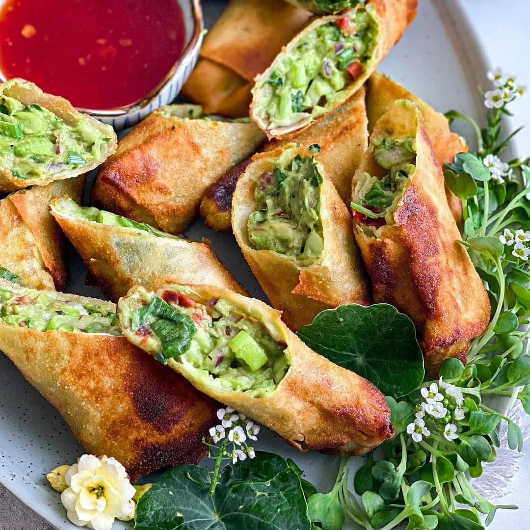Crispy Avocado Spring Rolls