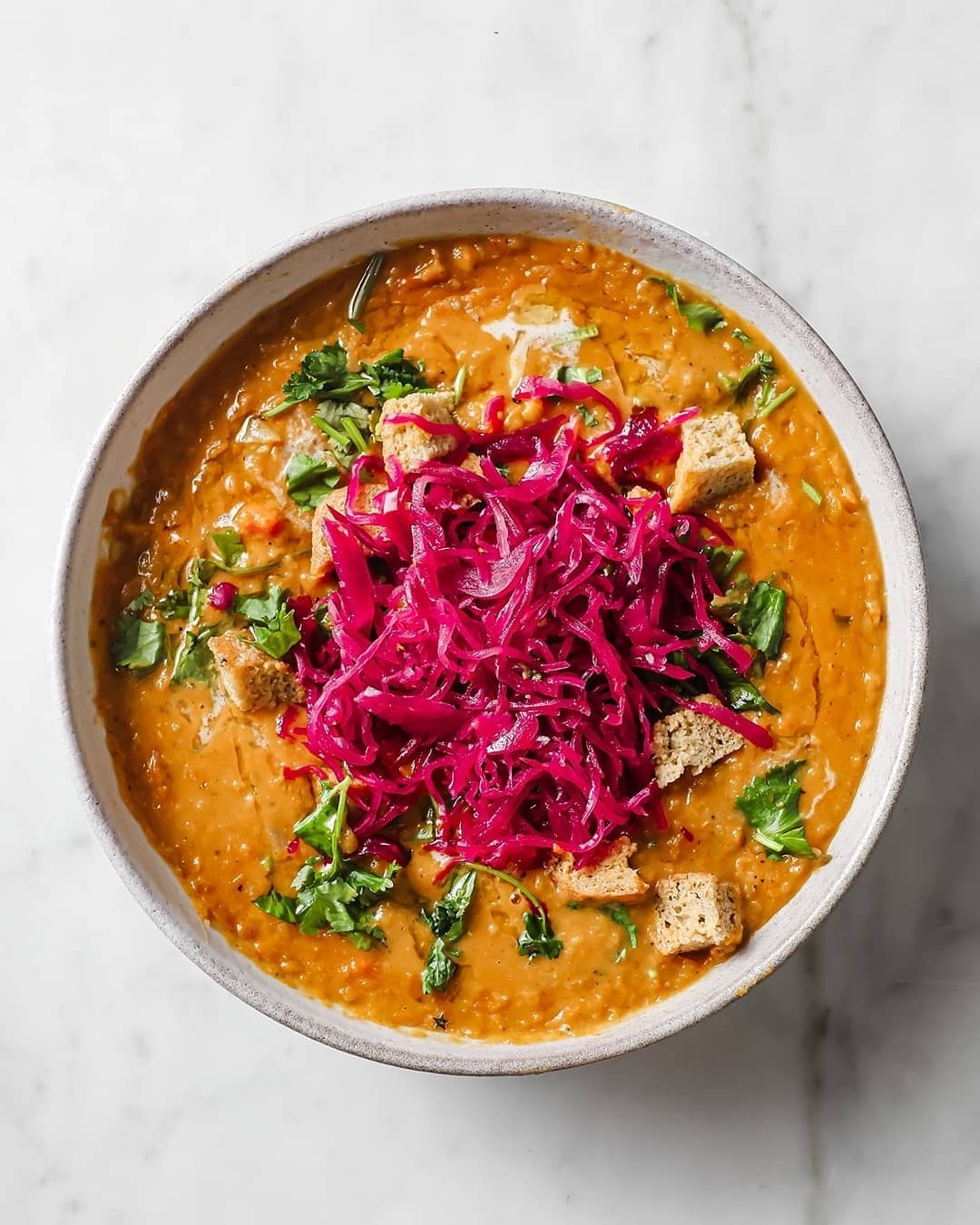 Spiced Roasted Carrot and Lentil Soup