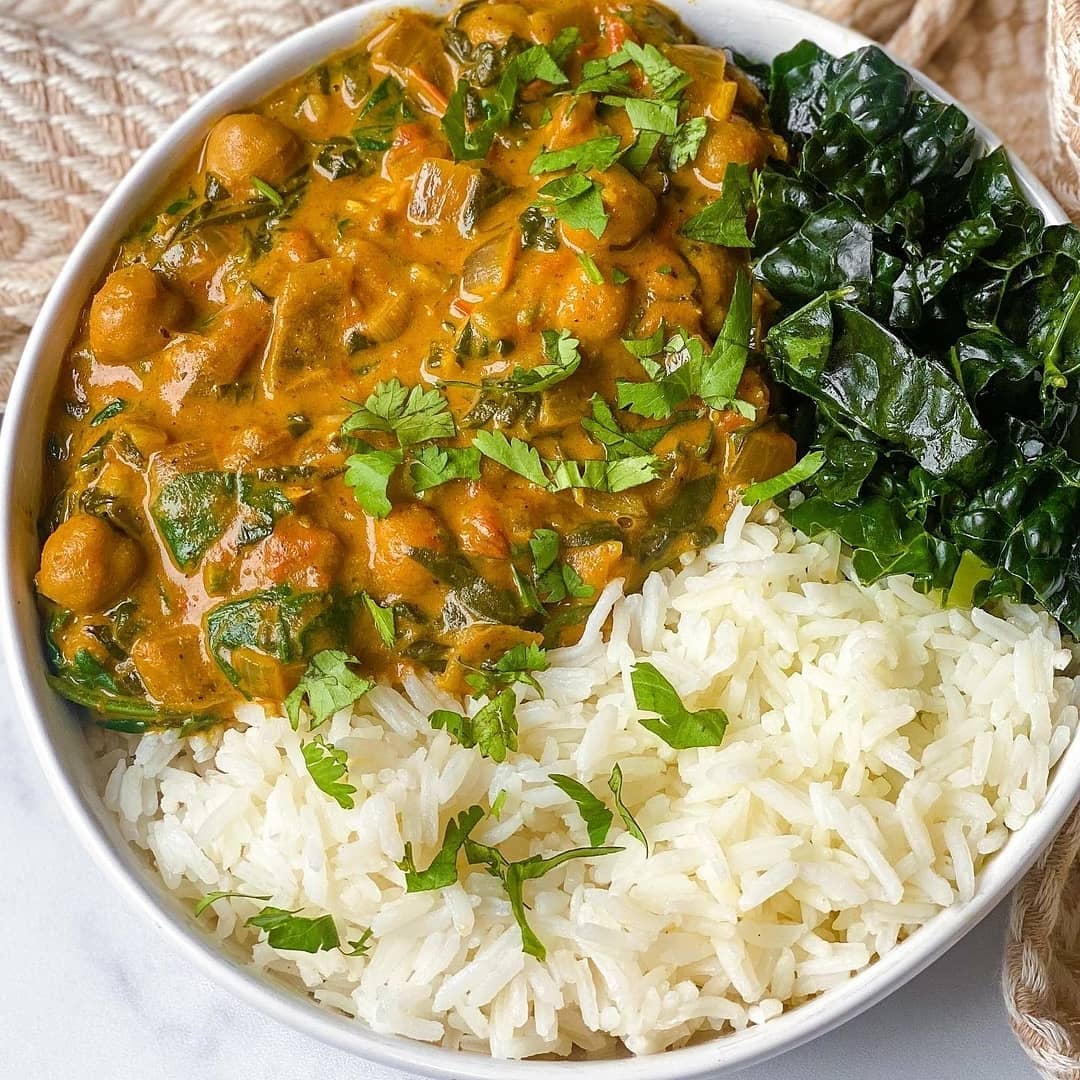 20 Minute Chickpea Spinach Curry