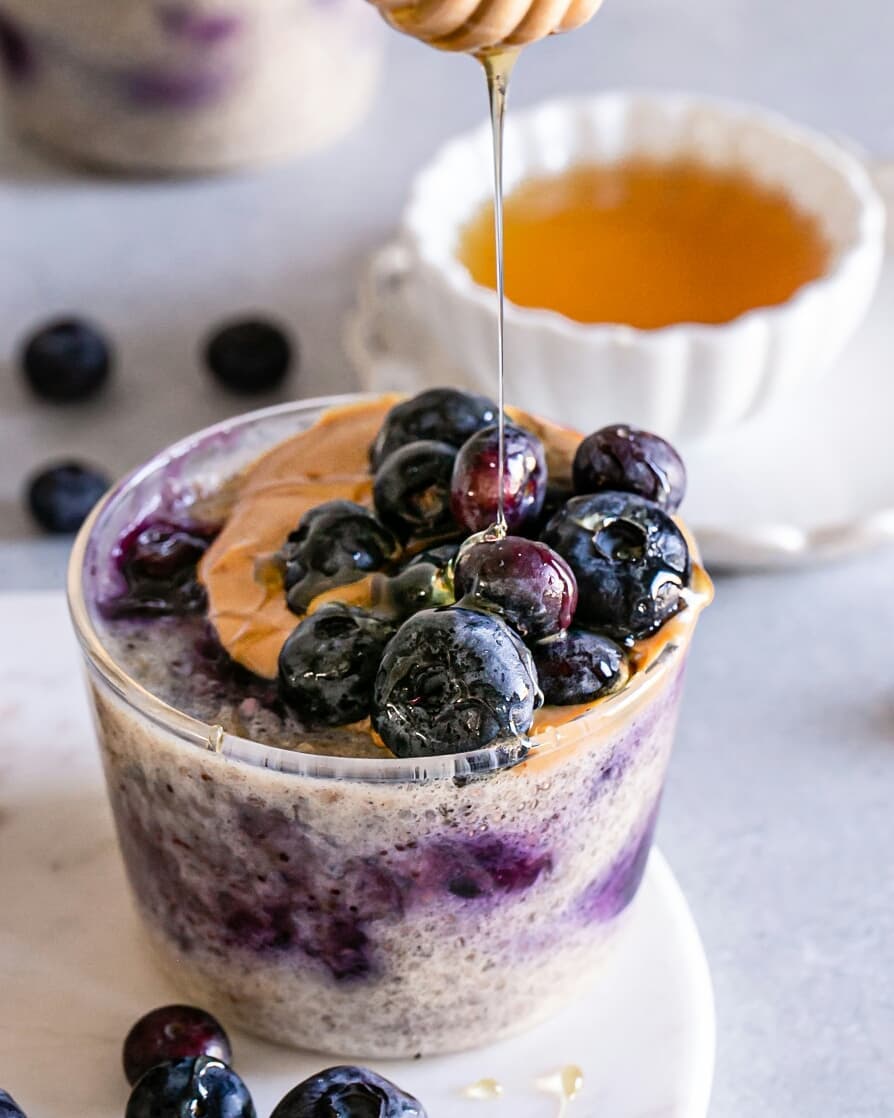 Nutrient-Rich Breakfast Quinoa Cups with Blueberry Compote