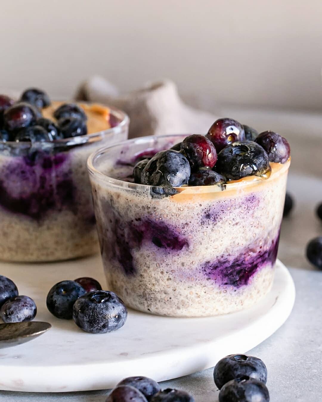 Nutrient-Rich Breakfast Quinoa Cups with Blueberry Compote