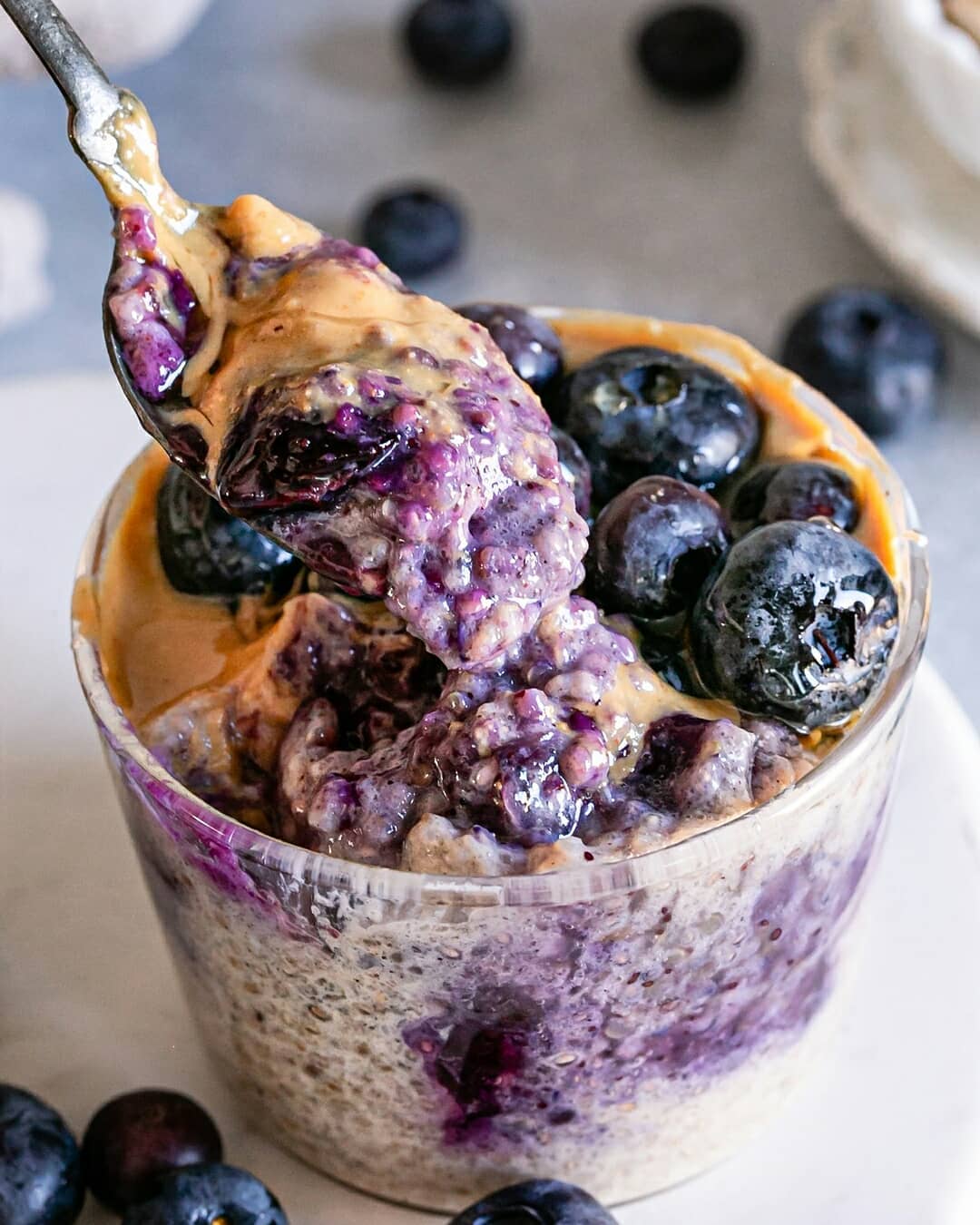 Nutrient-Rich Breakfast Quinoa Cups with Blueberry Compote