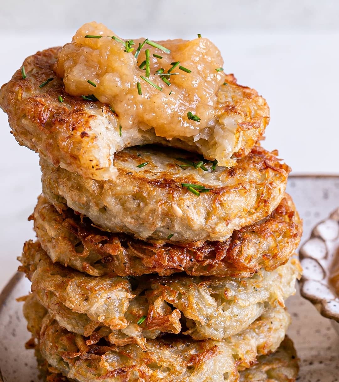 Hearty Potato Pancakes with Applesauce