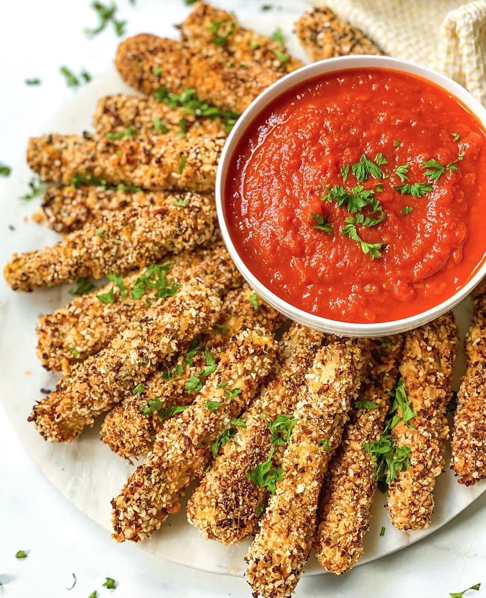 Vegan Hearts of Palm Mozzarella Sticks