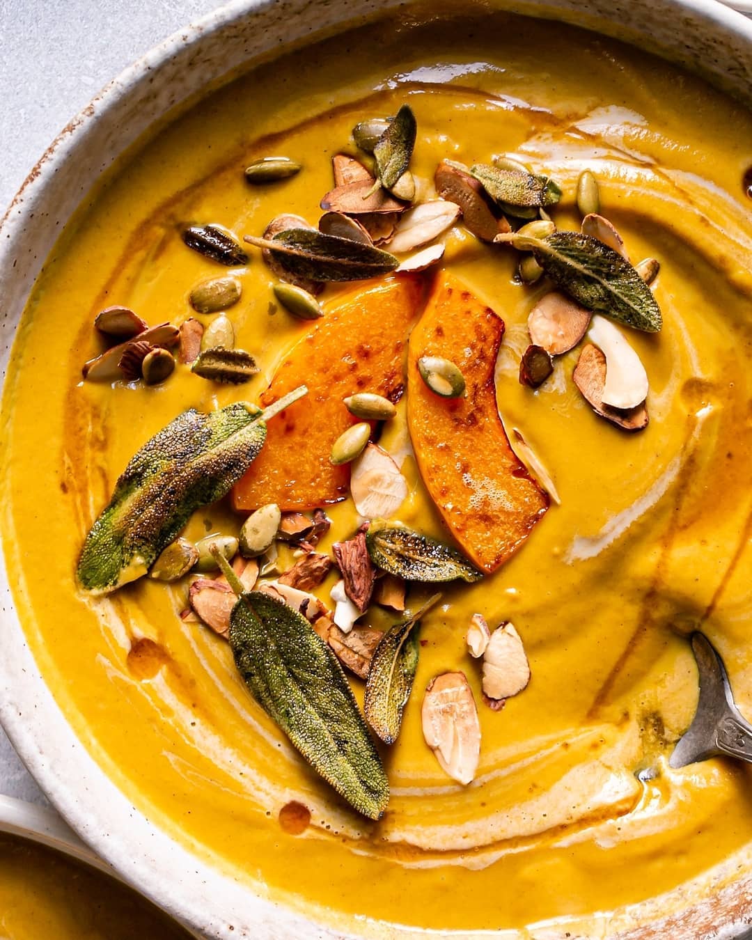Roasted Butternut Squash Carrot Soup
