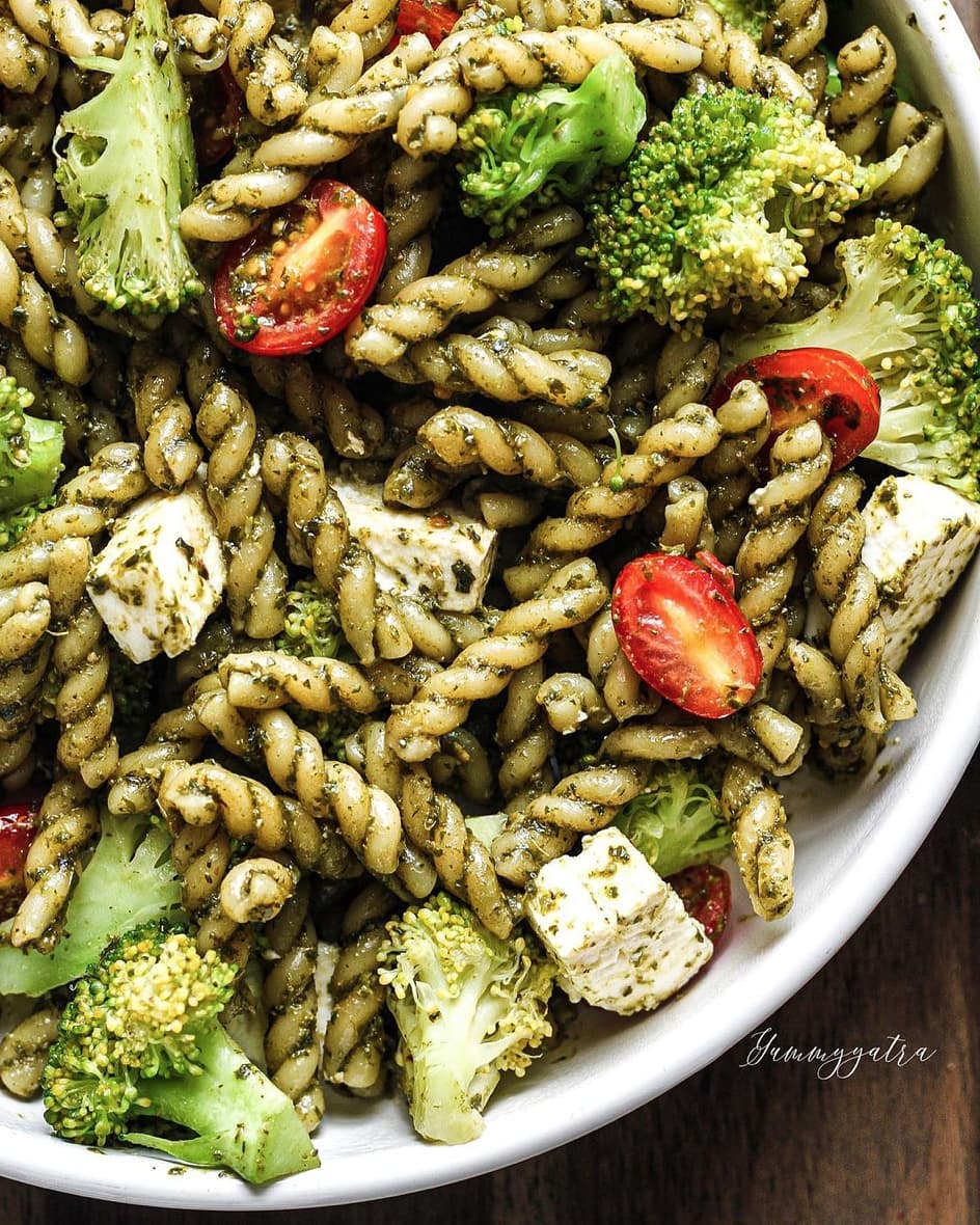 Pasta with Poblano-Cilantro Sauce