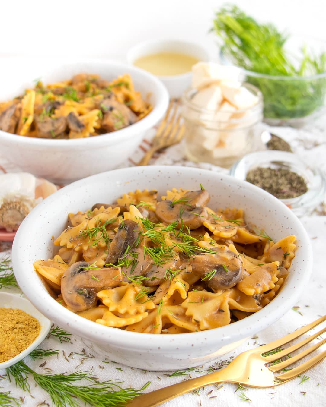 Tasty Vegan Mushroom Stroganoff