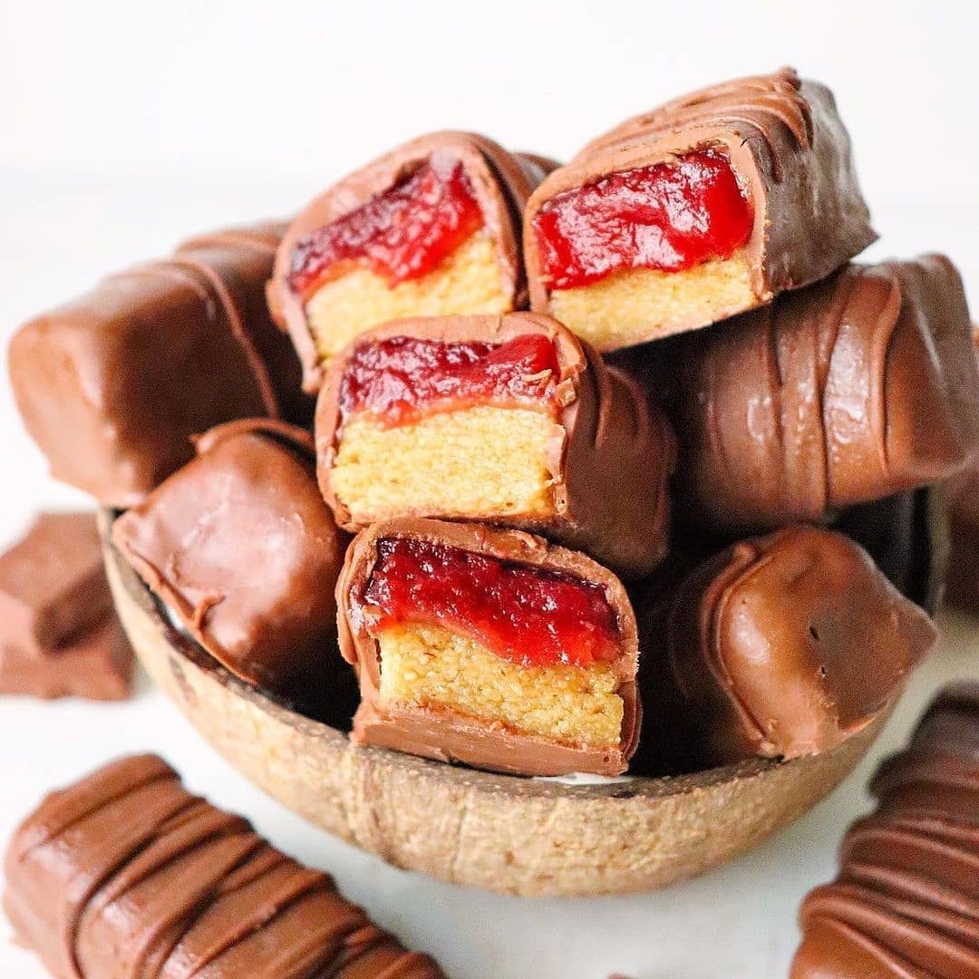 Sticky and Sweet Raspberry Nougat Bars