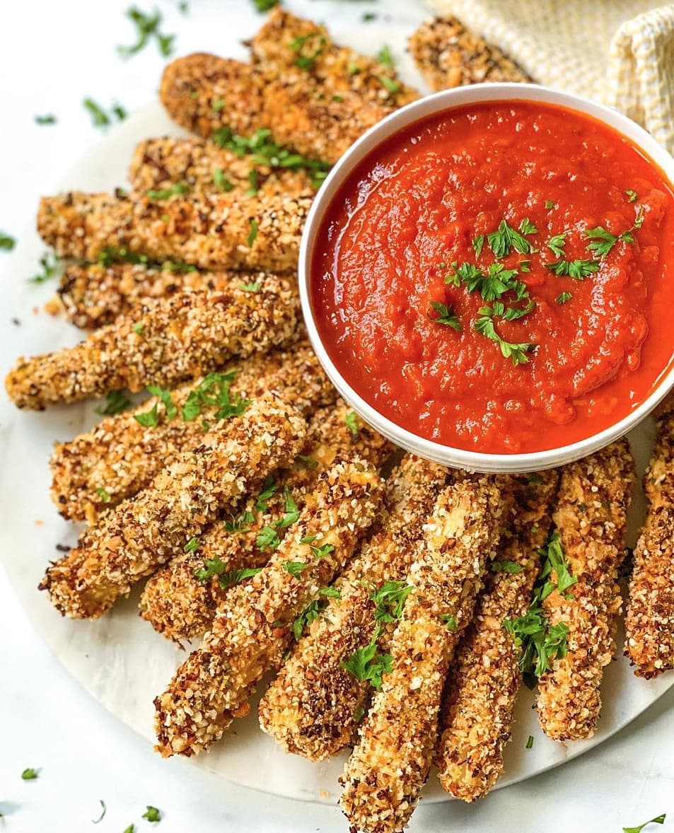 Vegan Hearts of Palm Mozzarella Sticks