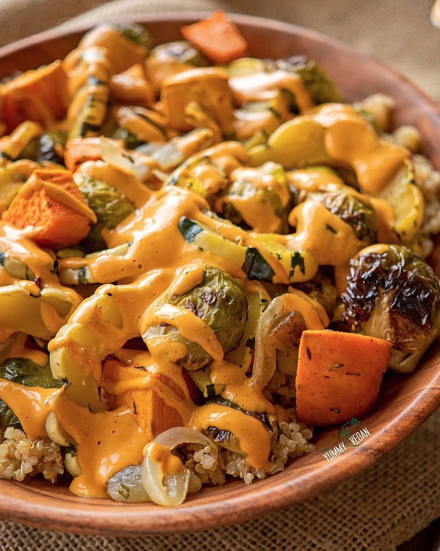 Sweet Chipotle Roasted Vegetable Quinoa Bowl