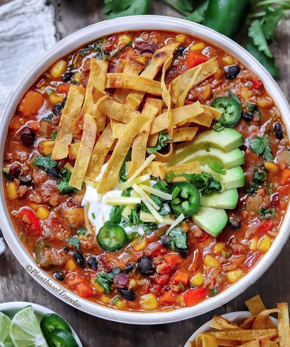 Vibrant and Delicious Veggie Tortilla Soup