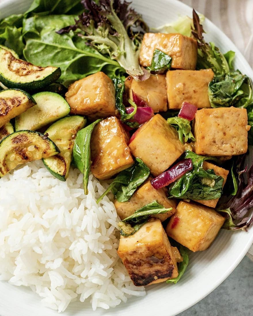 Easy Baked Lemon Basil Tofu