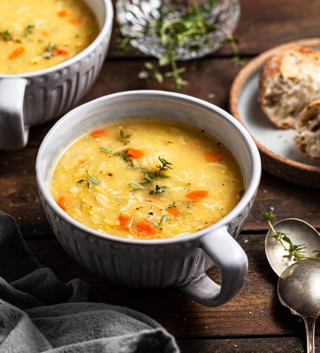 20-Minute Curried Lentil Rice Soup
