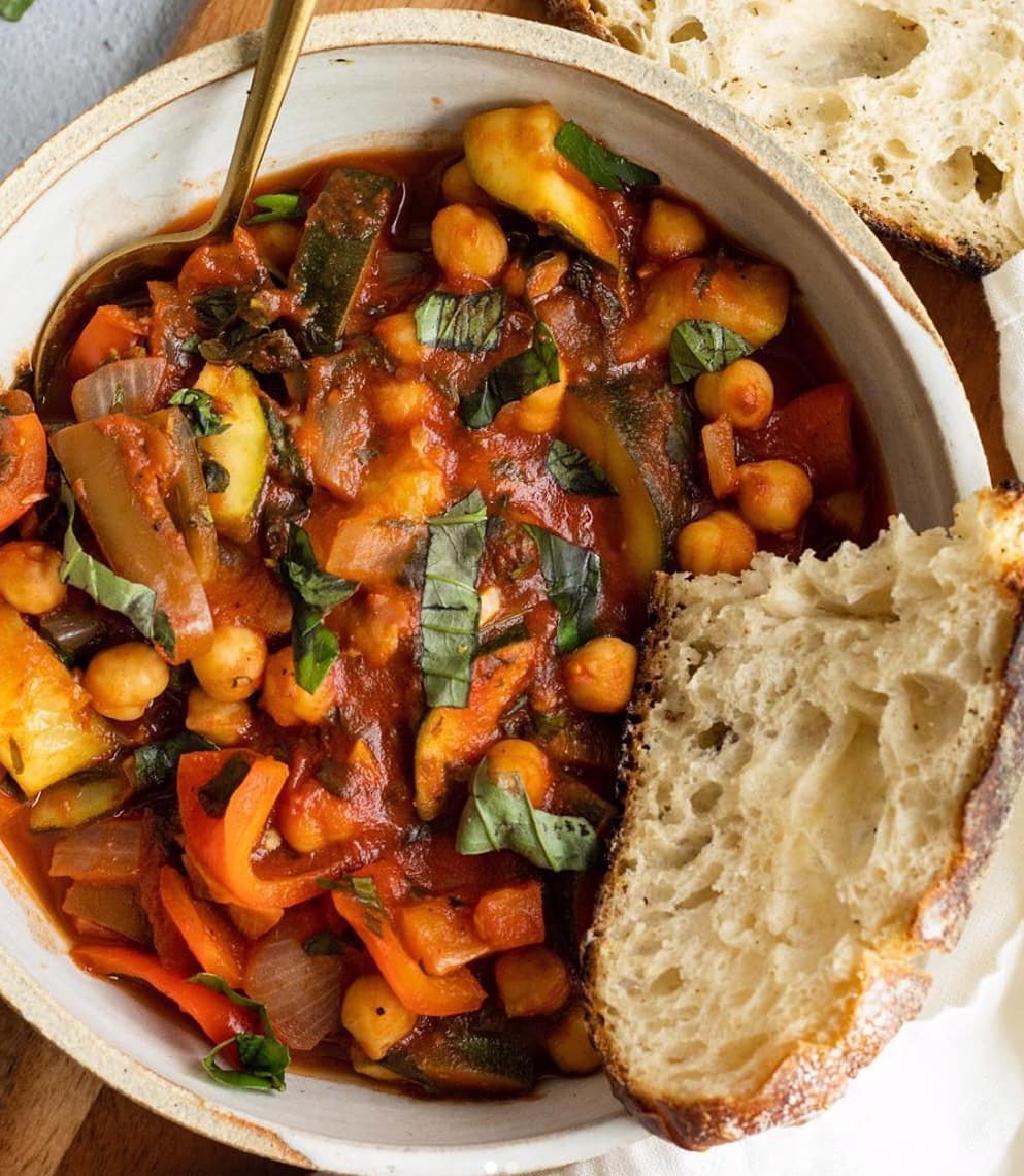 Hearty Chickpea Ratatouille for Meal Prep