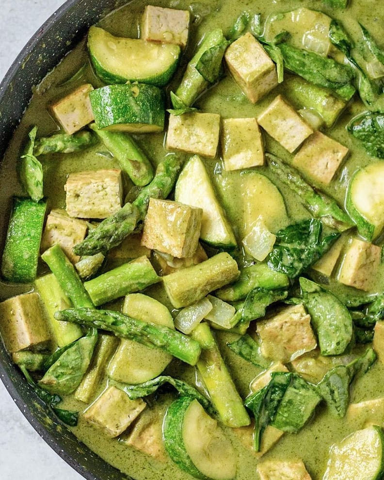 Easy Vegan Coconut Green Curry