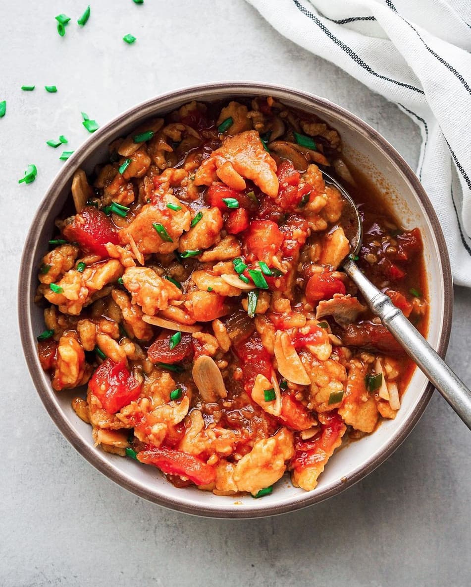 Vegan Tomato and Egg Stir Fry