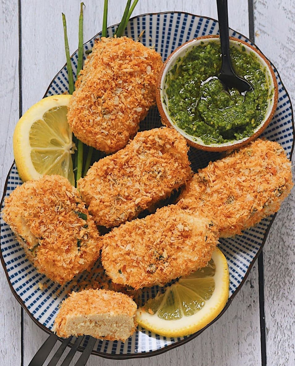 Sour Cream and Onion Tofu Nuggets