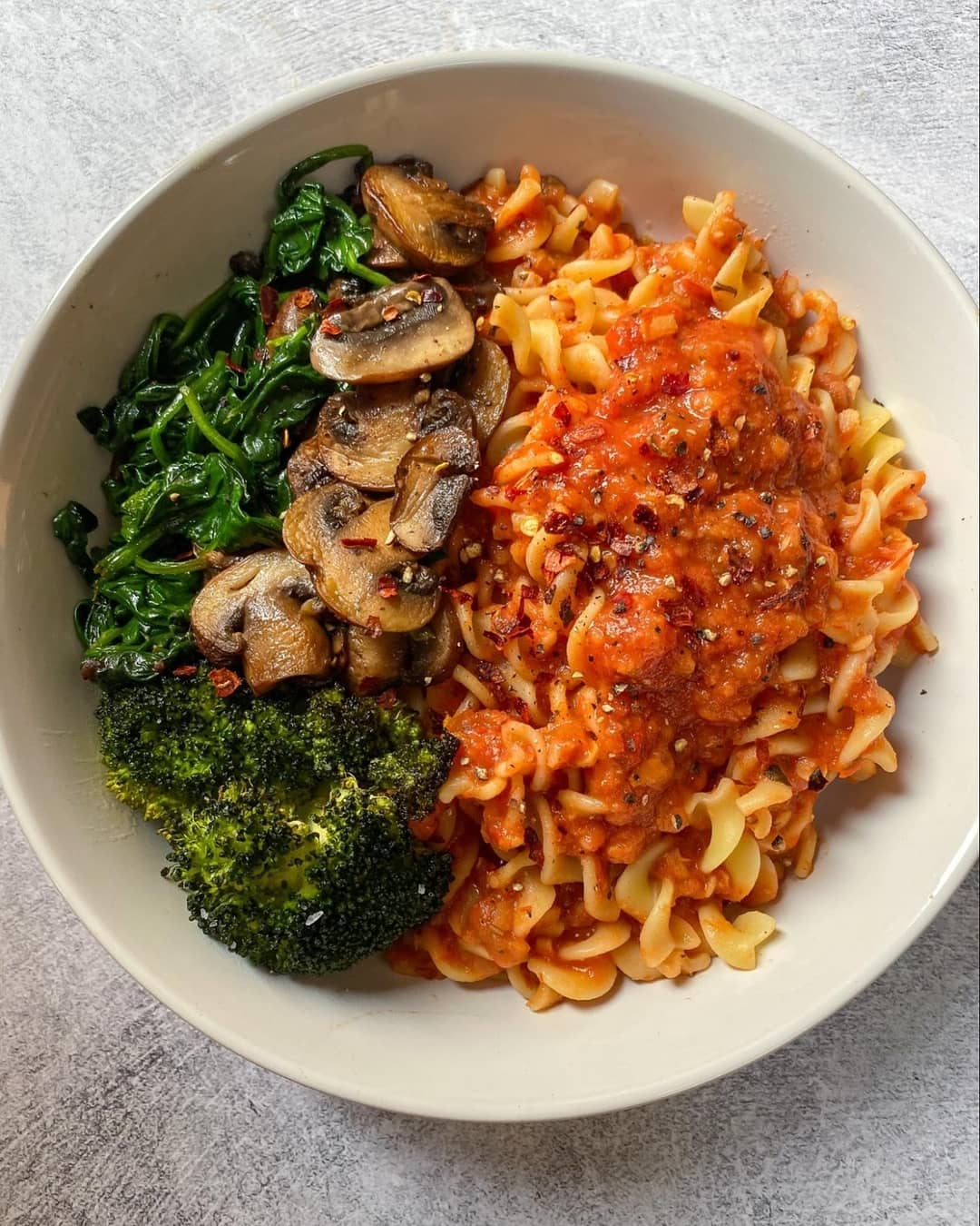 Red Lentil and Eggplant Bolognese
