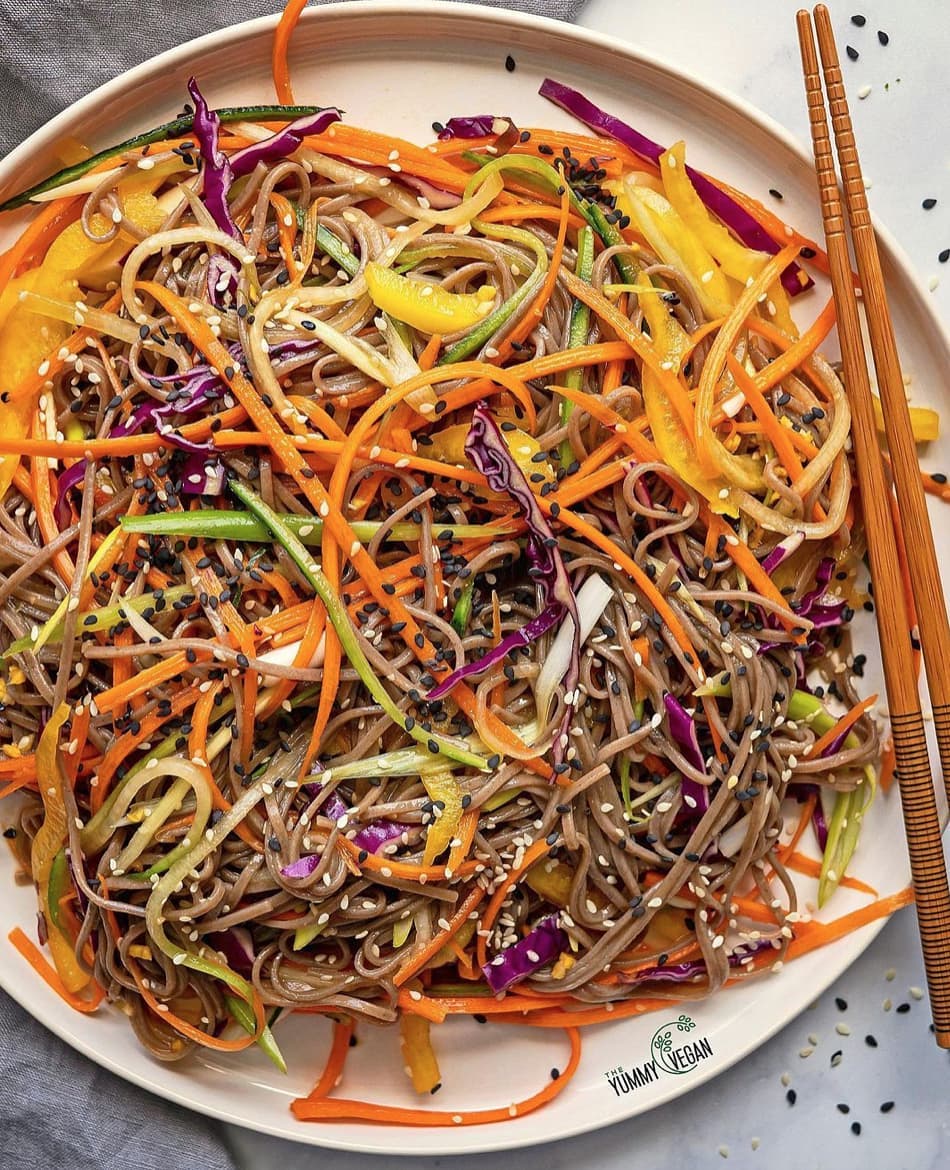 Soba Noodle Salad with Sesame Dressing