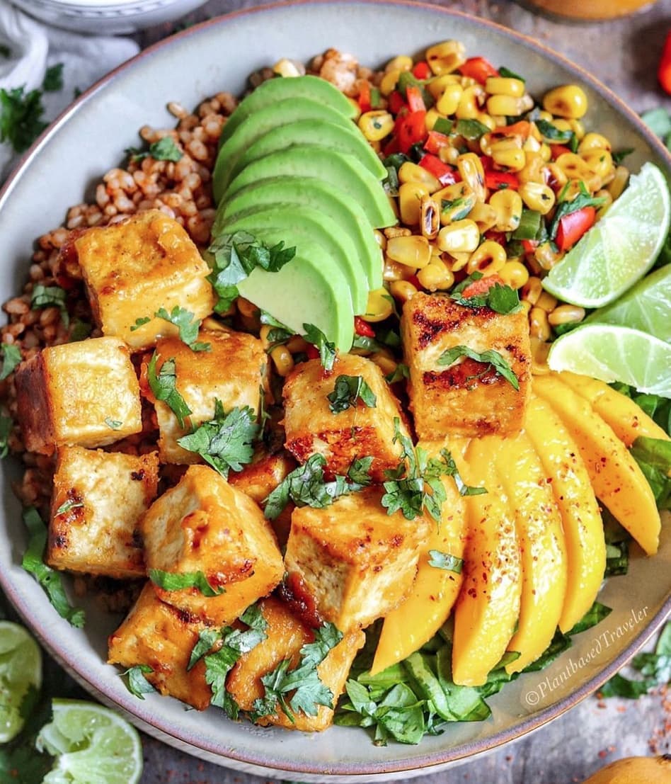 Mango Habanero Tofu Stir-Fry