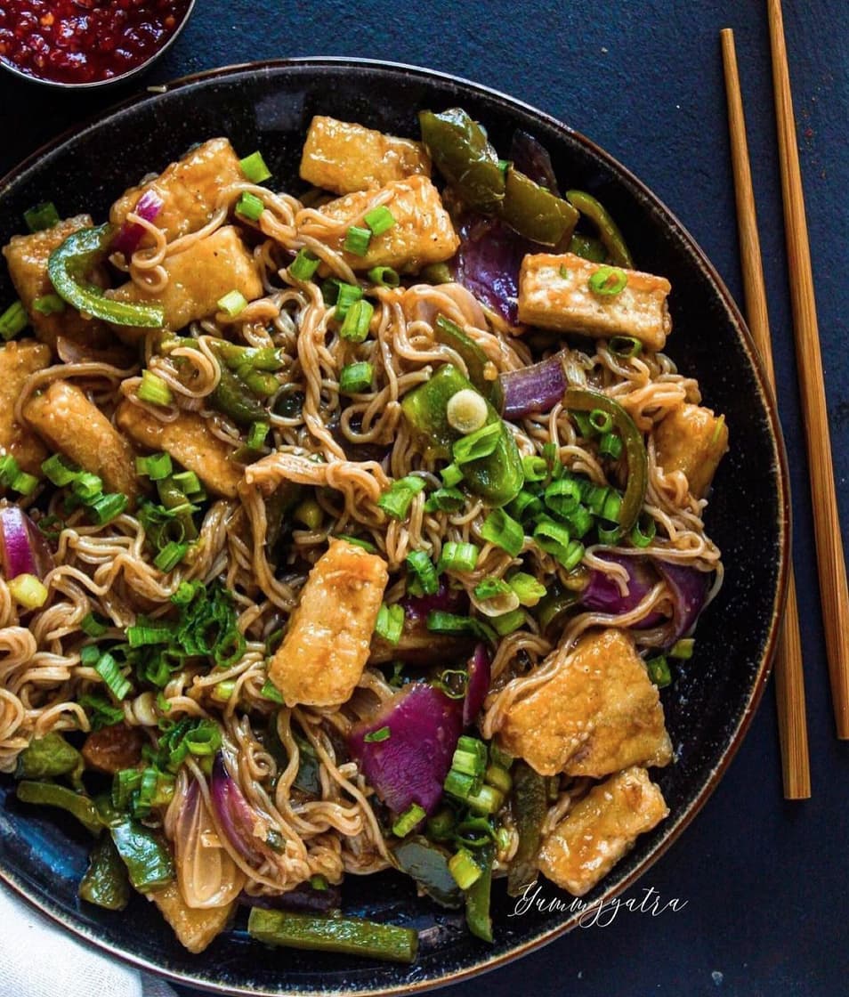 Sweet and Spicy Tofu Noodles
