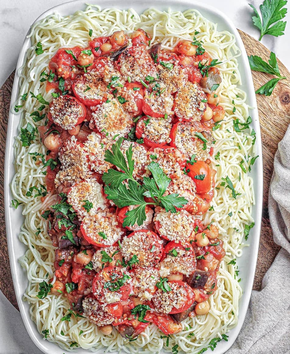 Angel Hair with Roasted Tomatoes