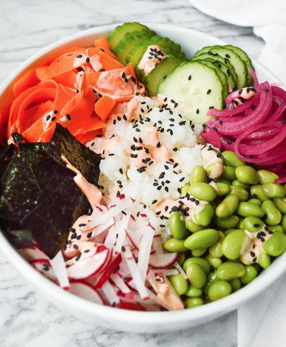 Easy Plant-Based Sushi Bowl