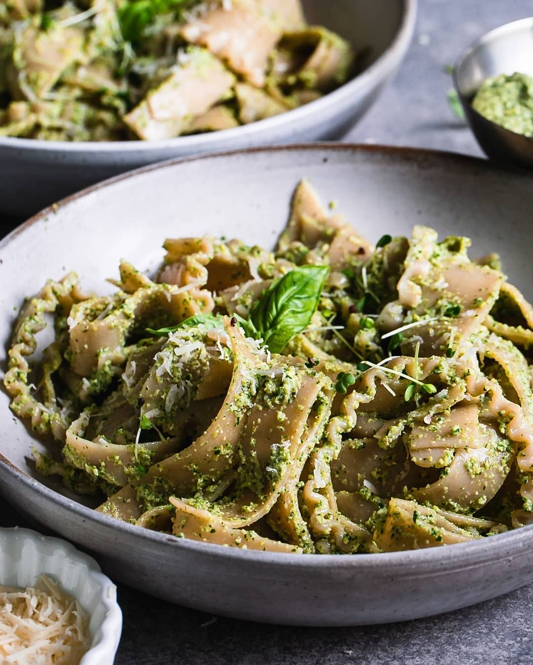 Vegan Olive Pesto Pasta