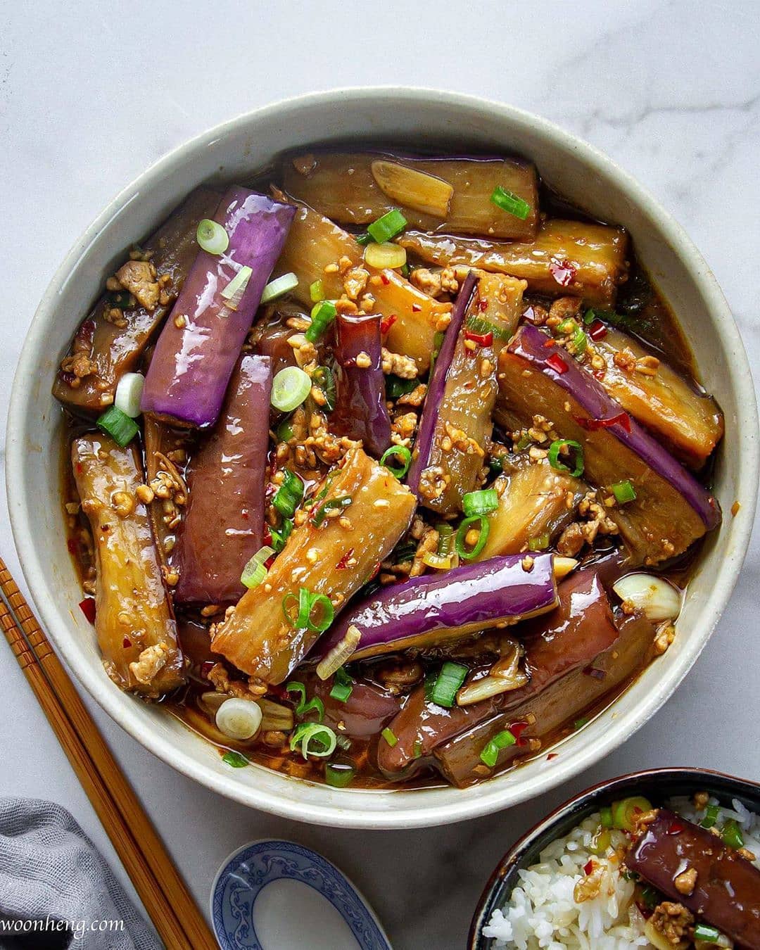 Spicy Garlic Eggplant Stir-Fry