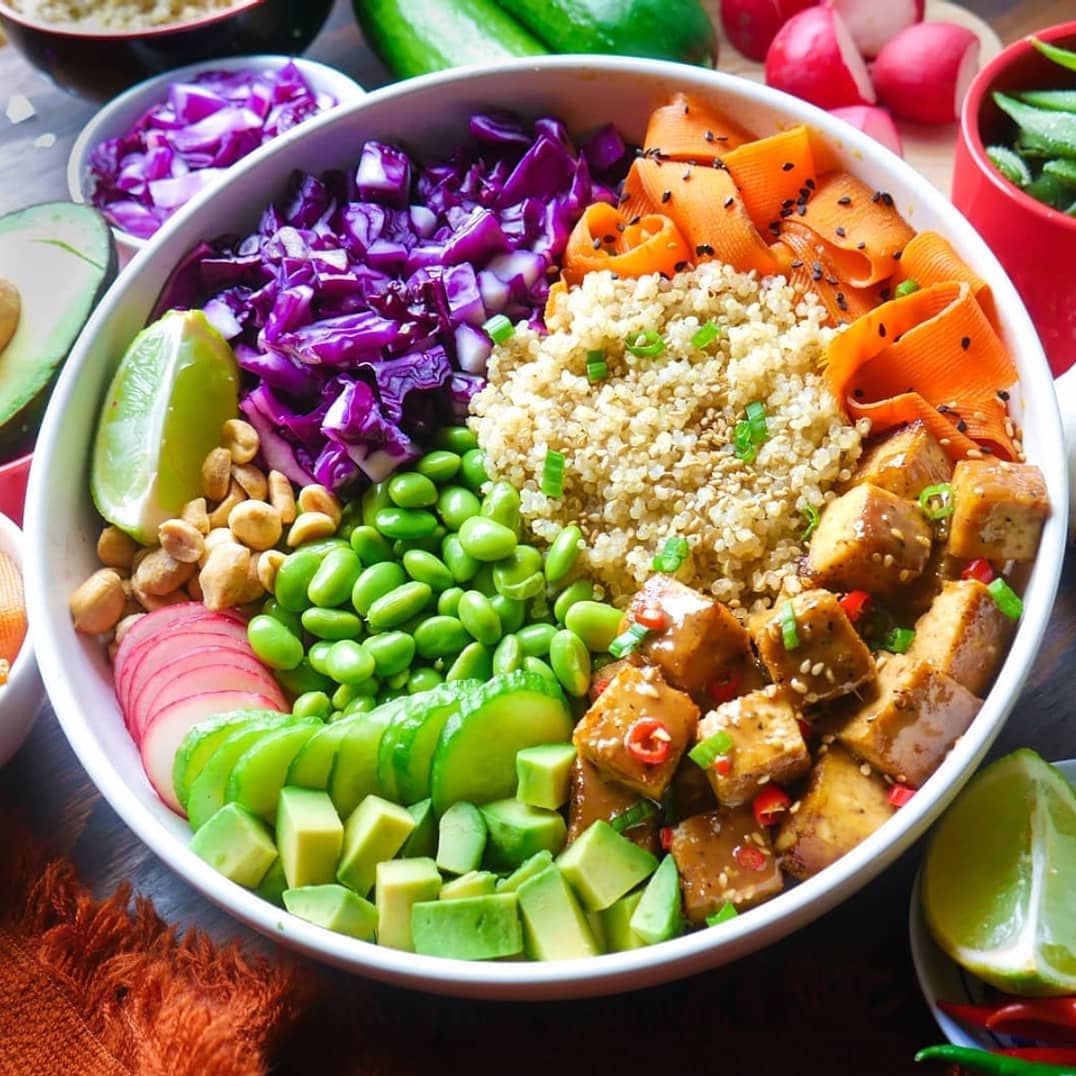 Vegan Poke Bowl with Smoked Carrot Salmon