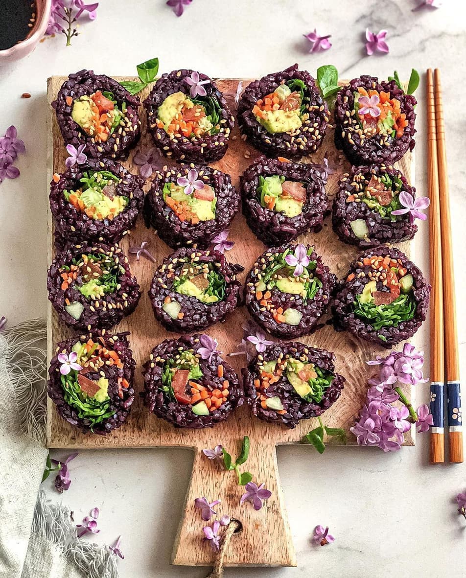 Spicy Tomato Sushi Rolls