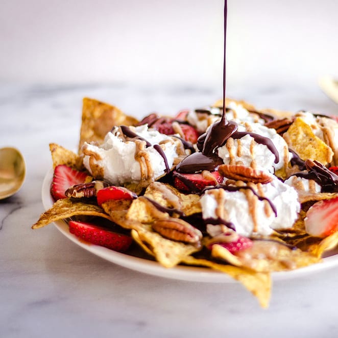 Gluten-Free Vegan Dessert Nachos