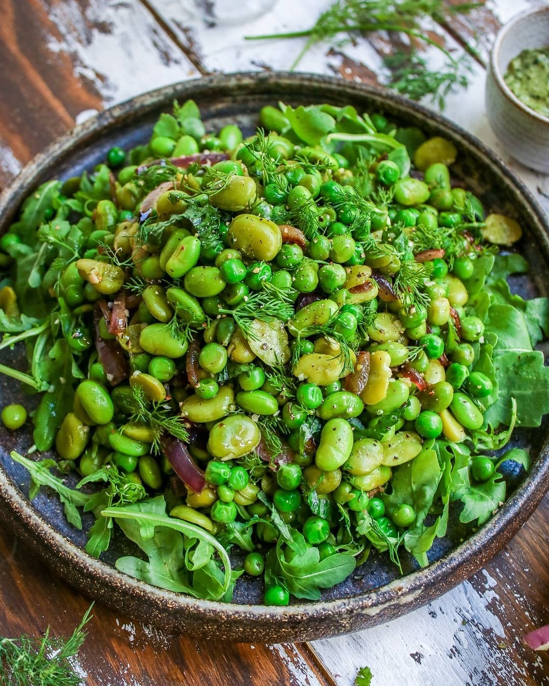 Peas, Edamame and Broad Bean Salad