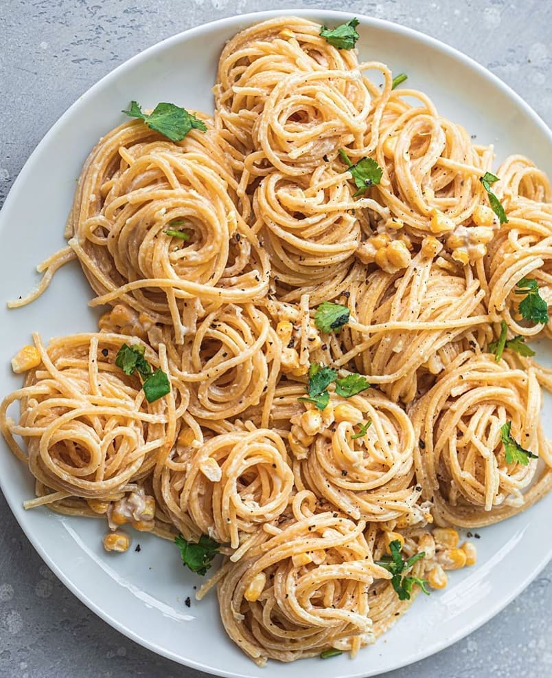 Easy Tahini Garlic Pasta
