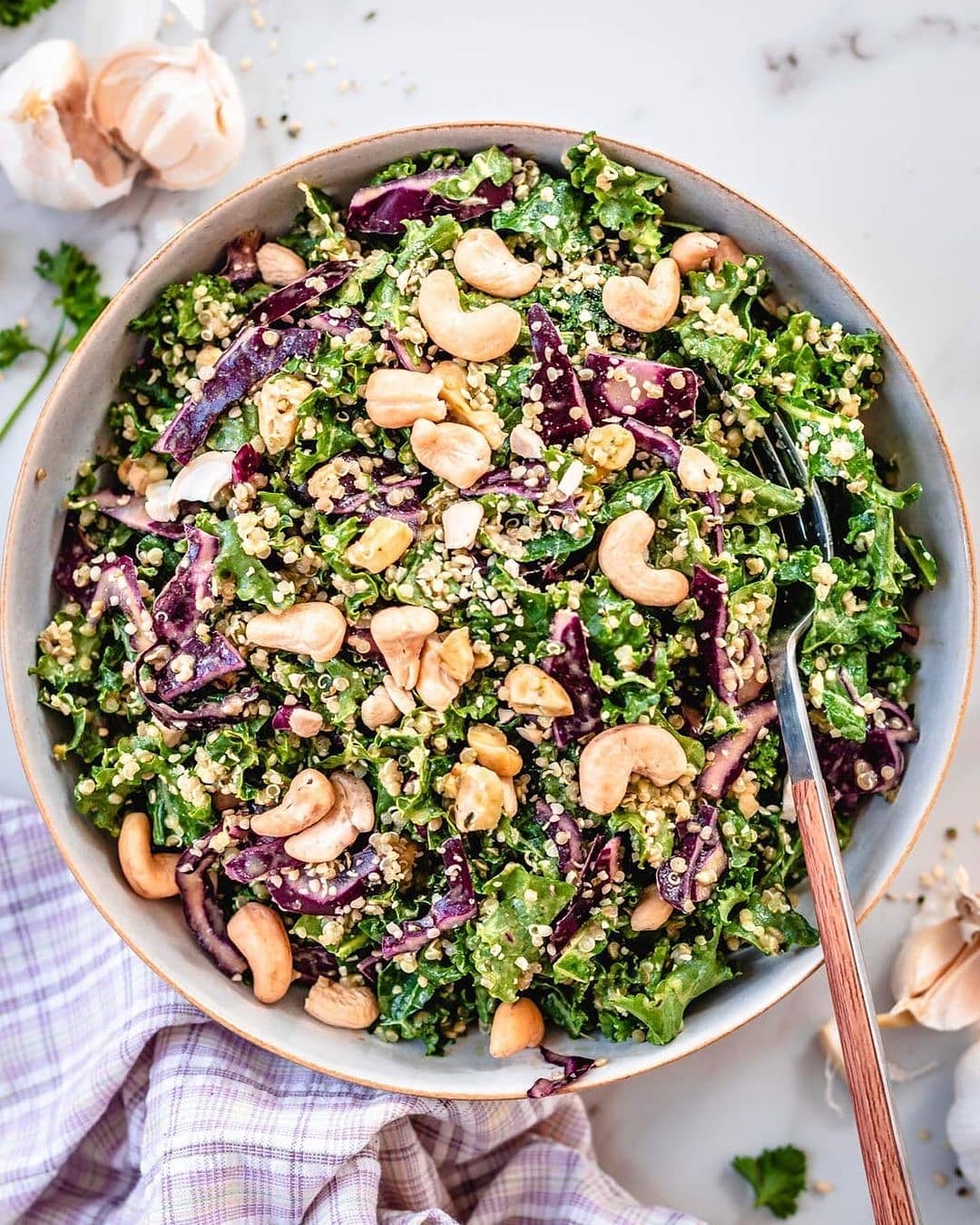 Green Goddess Dressing and Kale Quinoa Salad