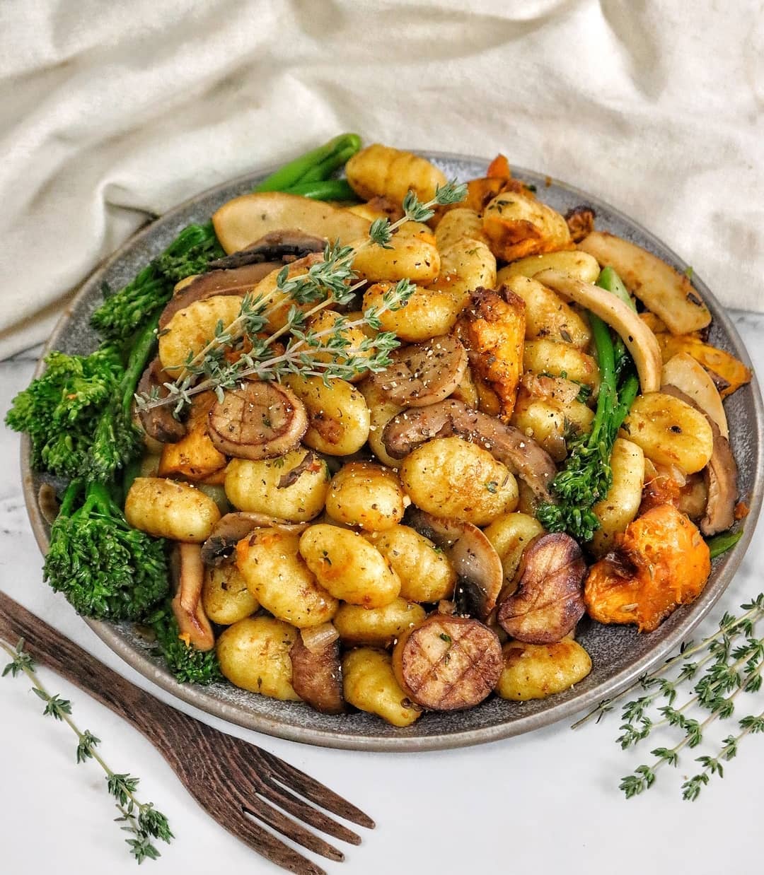 Mixed Mushroom Gnocchi Dish