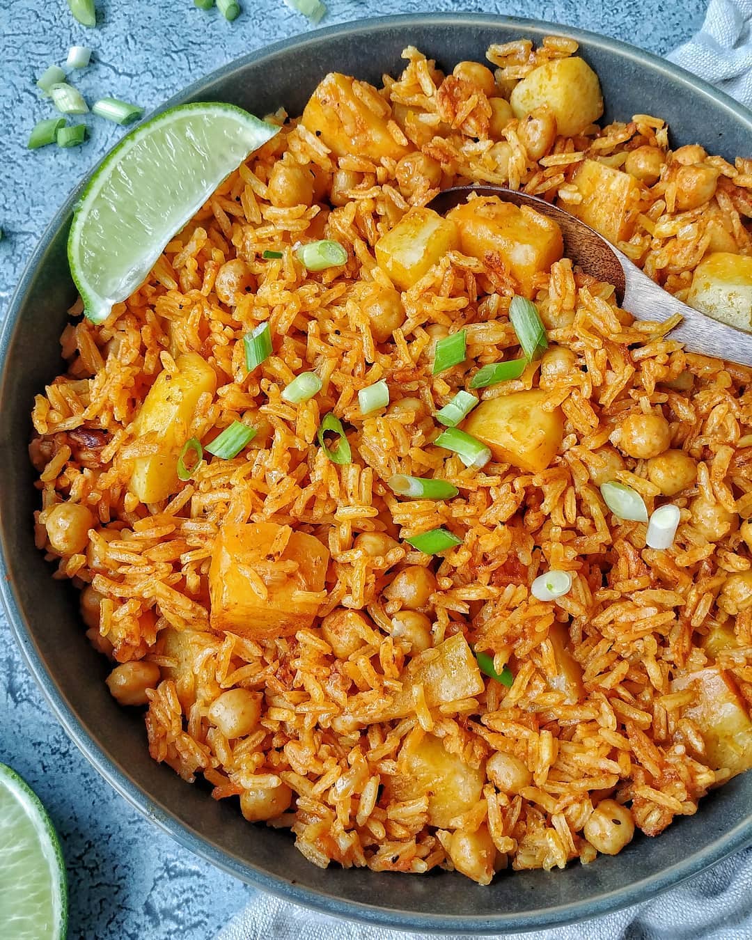 One-Pot Red Curry Rice with Chickpeas