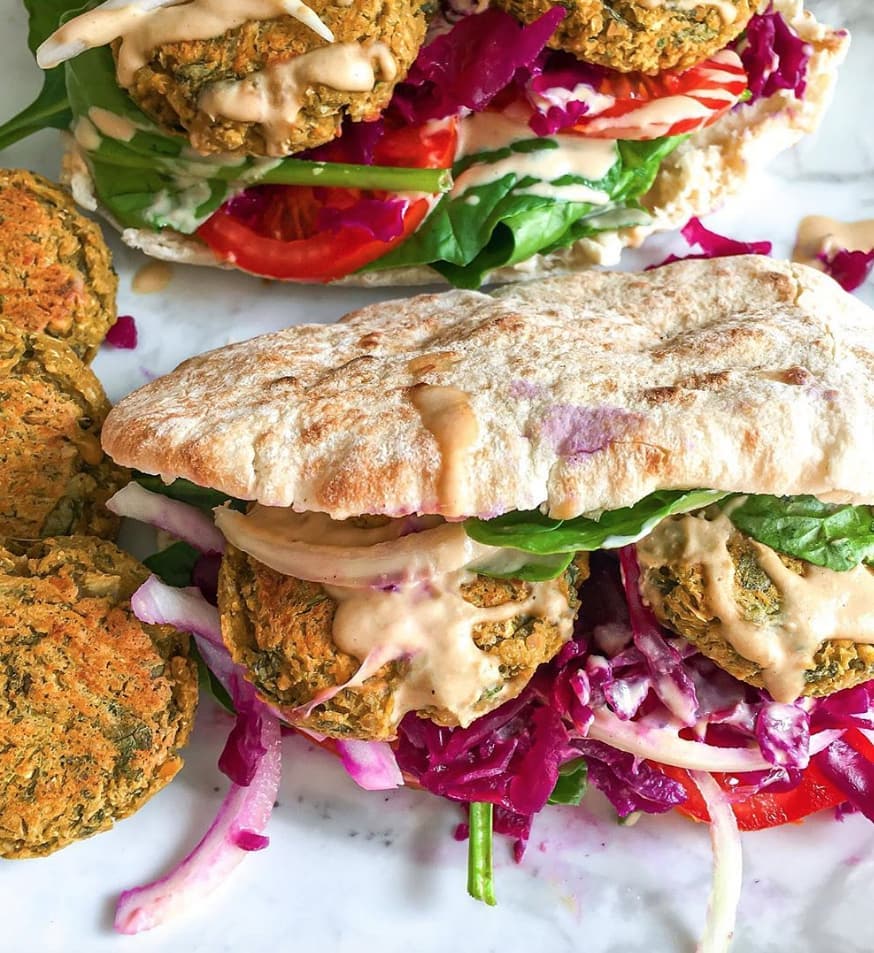 Homemade Crispy Baked Falafels