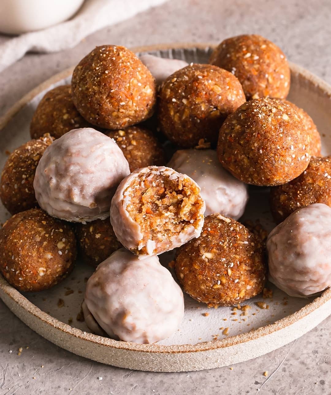 Carrot Cake Granola Bites