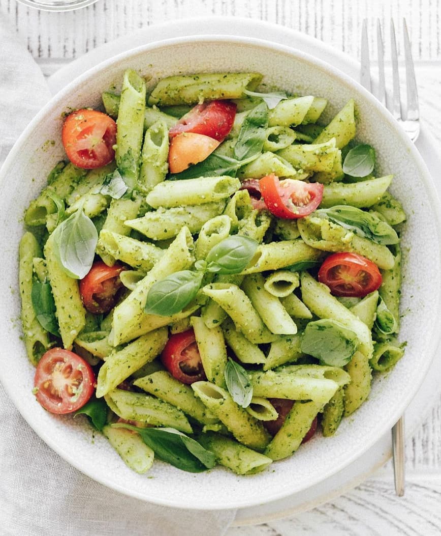 Quick Nut-Free Pesto Pasta