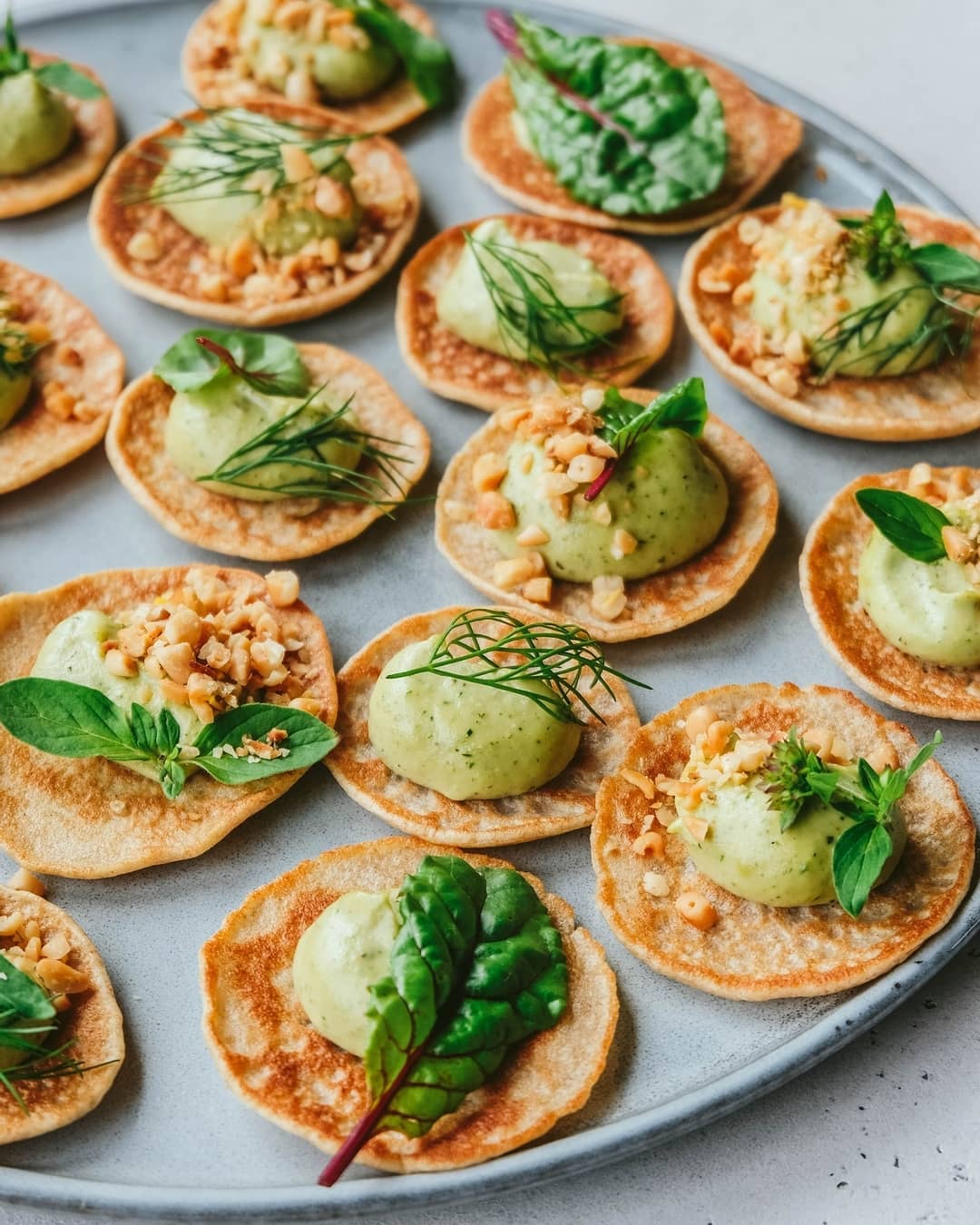 Vegan Herb Cream Cheese Pancakes